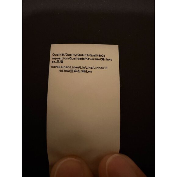 Hugo Boss Mens Linen Cardigan XL Shawl Collar Pockets Fisherman 100% Linen - Picture 8 of 11